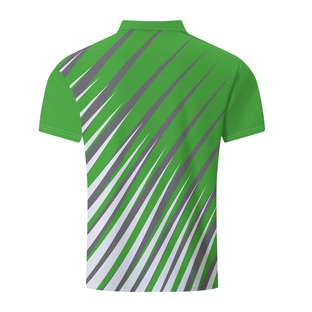 Herre Poloshirt med moderne dynamisk stribedesign og åndbare egenskaber Stilla