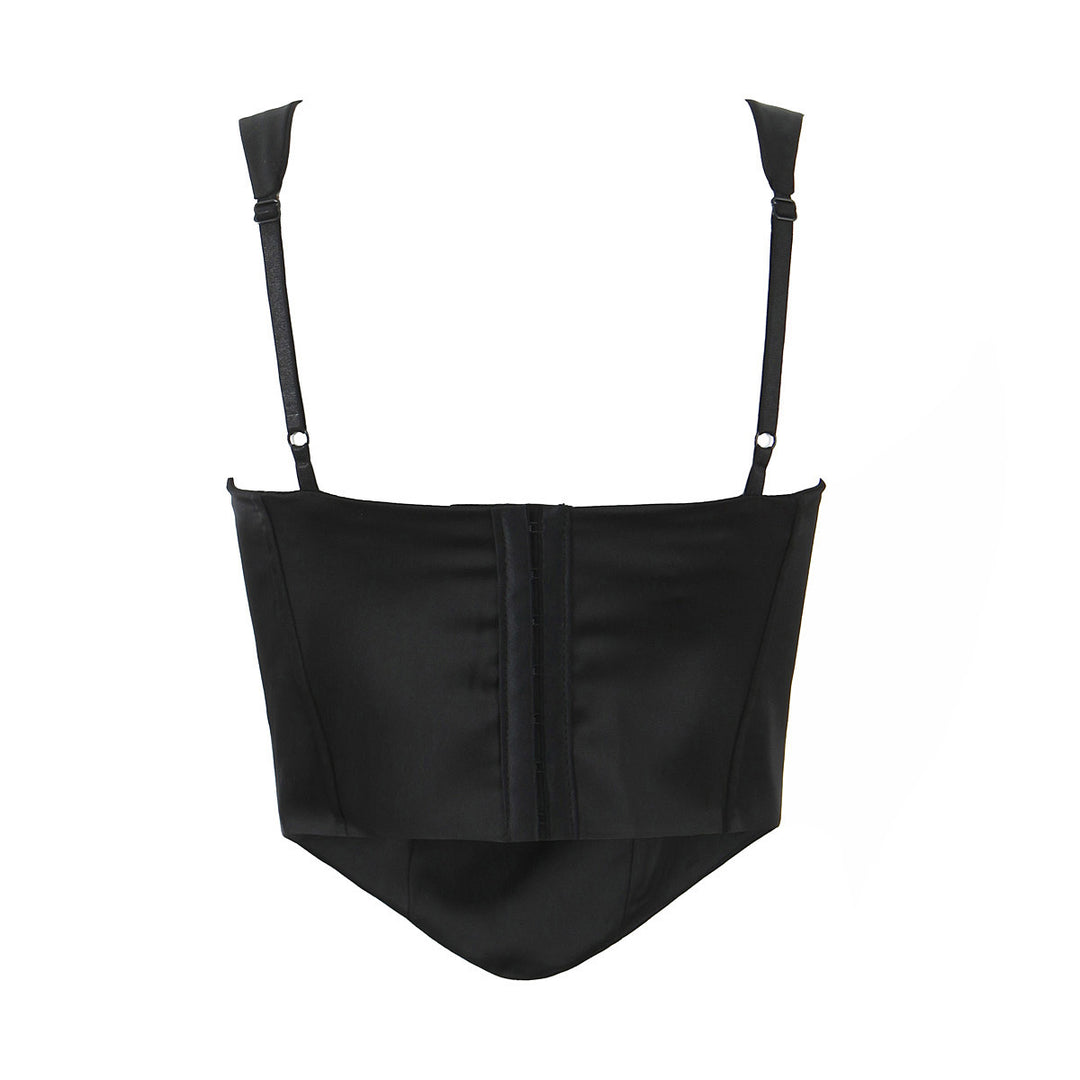 Dame Corsage-top med justerbare stropper og elegant ruffles design Stilla
