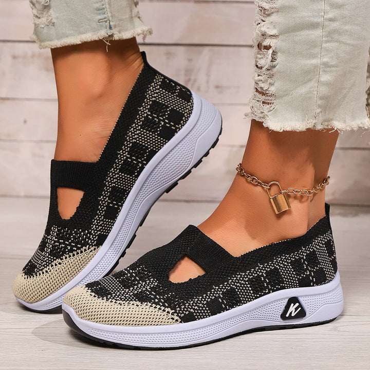 Dame Slip-On Sneakers med elastisk overdel Stilla