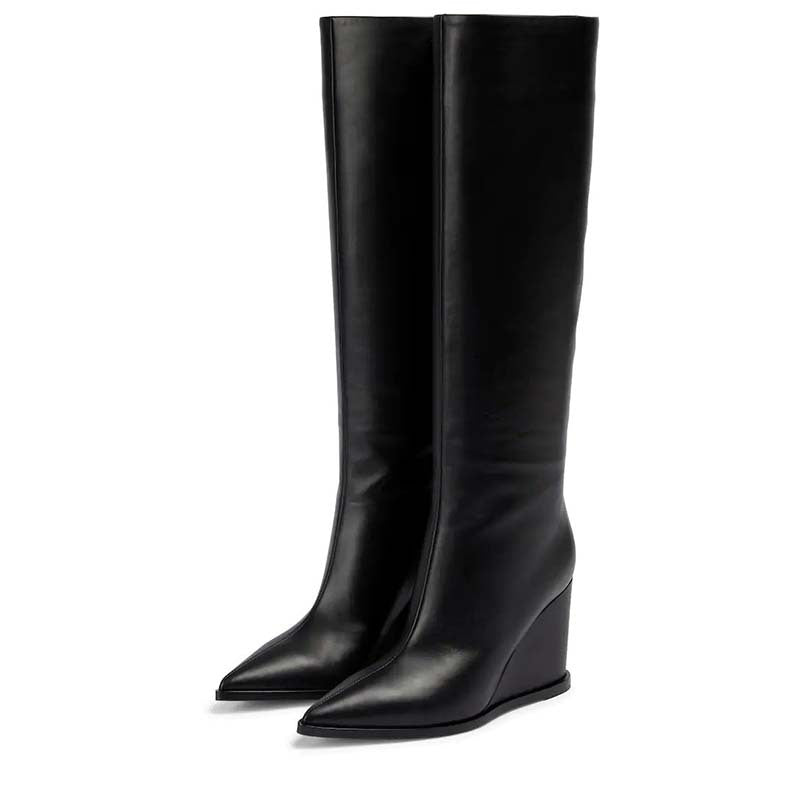 Femme Kiesål Over-the-Knee Støvler med slankt design Stilla