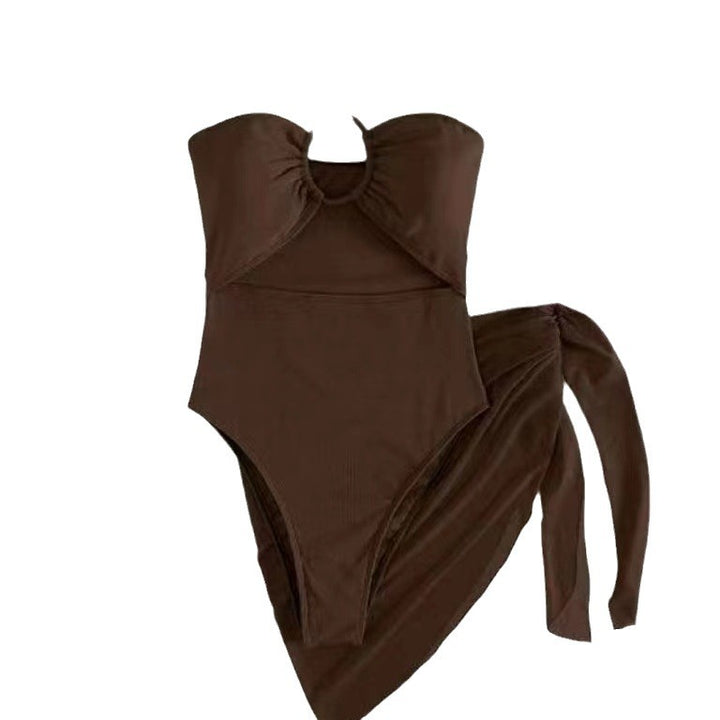 Dame Cut-Out Badedragt med Chic-Rock-design og elegant knudedetalje Skovae