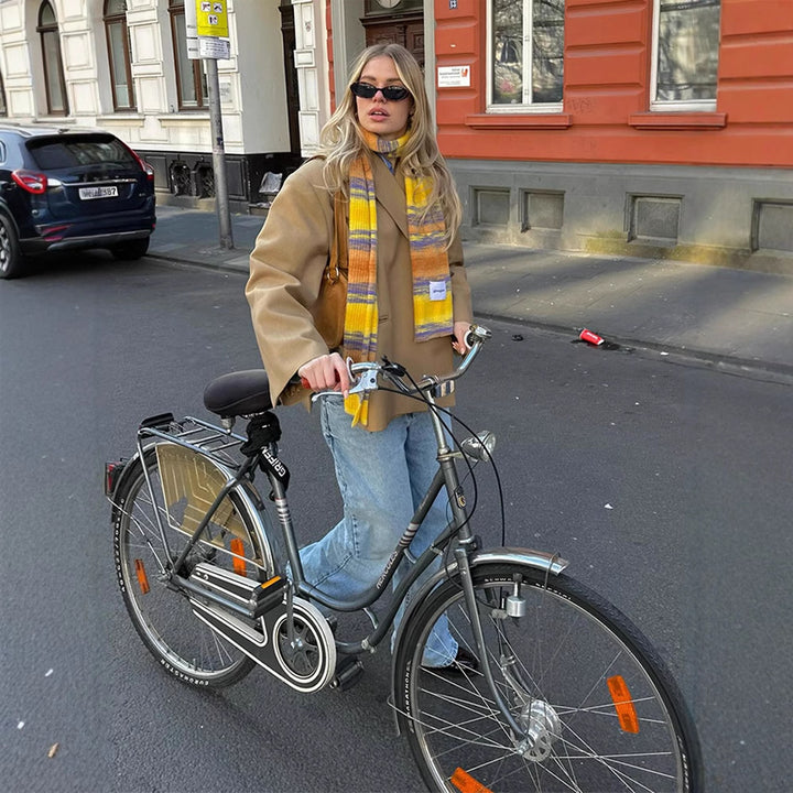 Dame oversized Blazerjakke med moderne snit Stilla