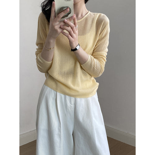 Dame afslappet sweater med bæltebinding Stilla