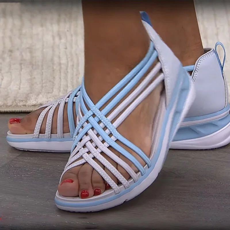 Dame Sporty Sommer-sandaler med ergonomisk fodseng og fleksibel sål Stilla