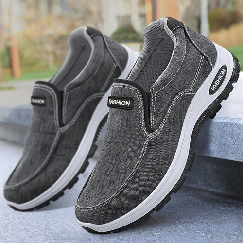 Herre Behagelige Slip-On Sneakers med elastisk design og skridsikker sål Stilla