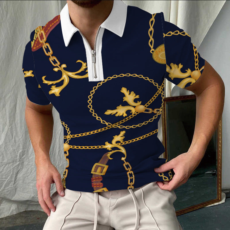 Stilfuldtternet Kortærmet Polo-Shirt til Herrer Stilla