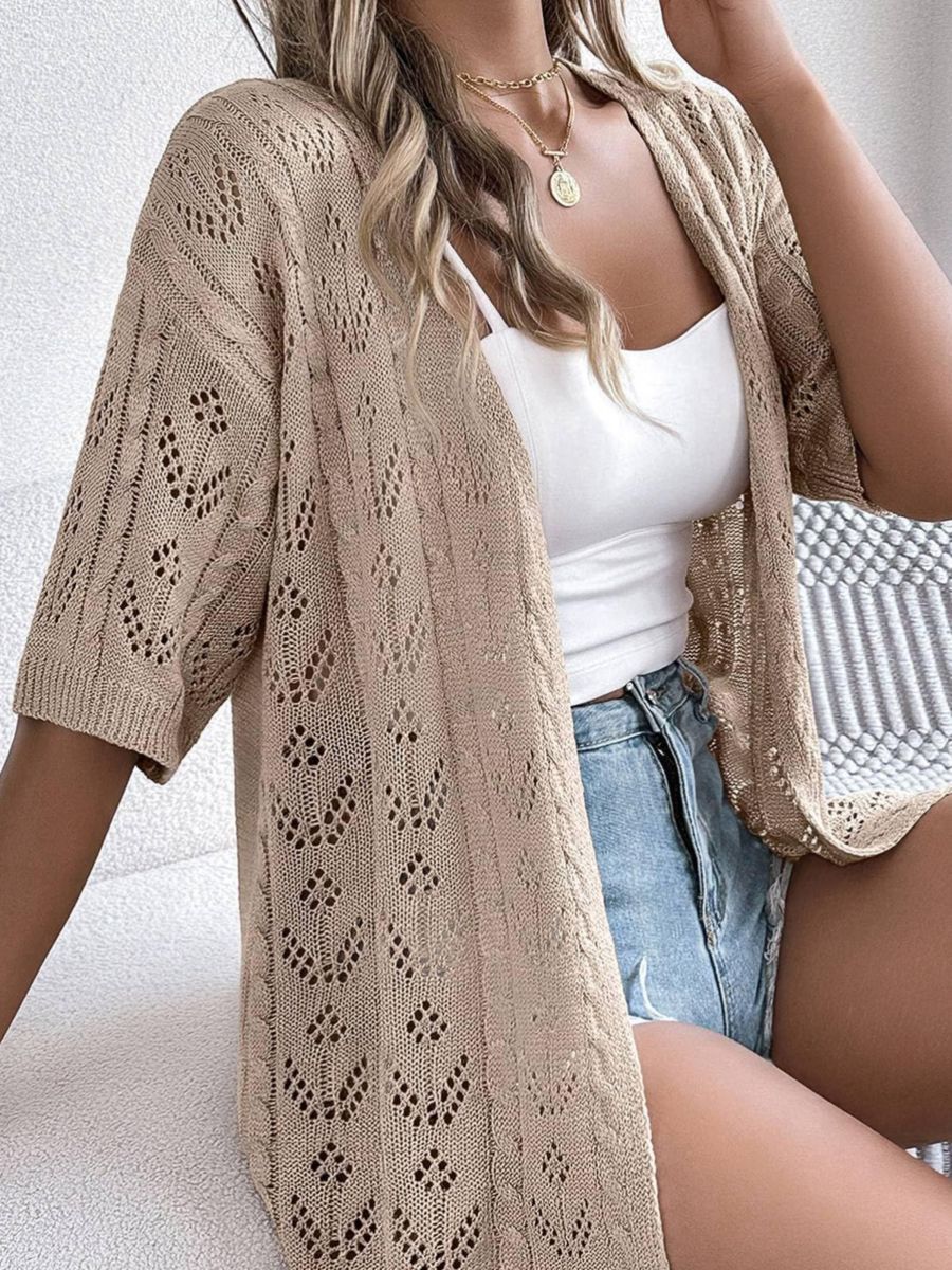 Femme Open-Knit Cardigan Stilla