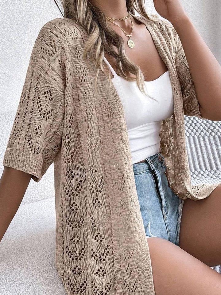 Femme Open-Knit Cardigan Stilla
