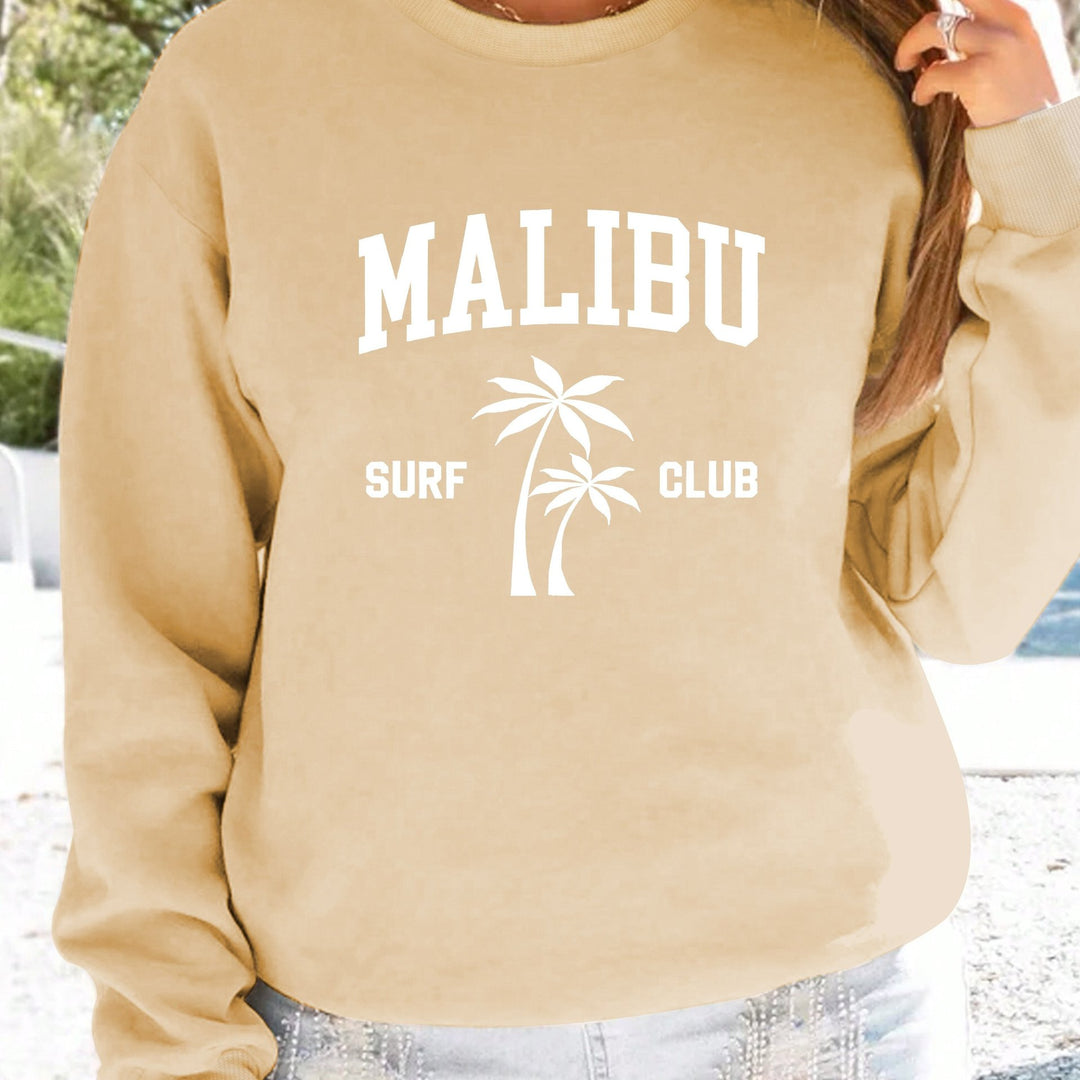 Dame sweatshirt med afslappet surf klub print Stilla