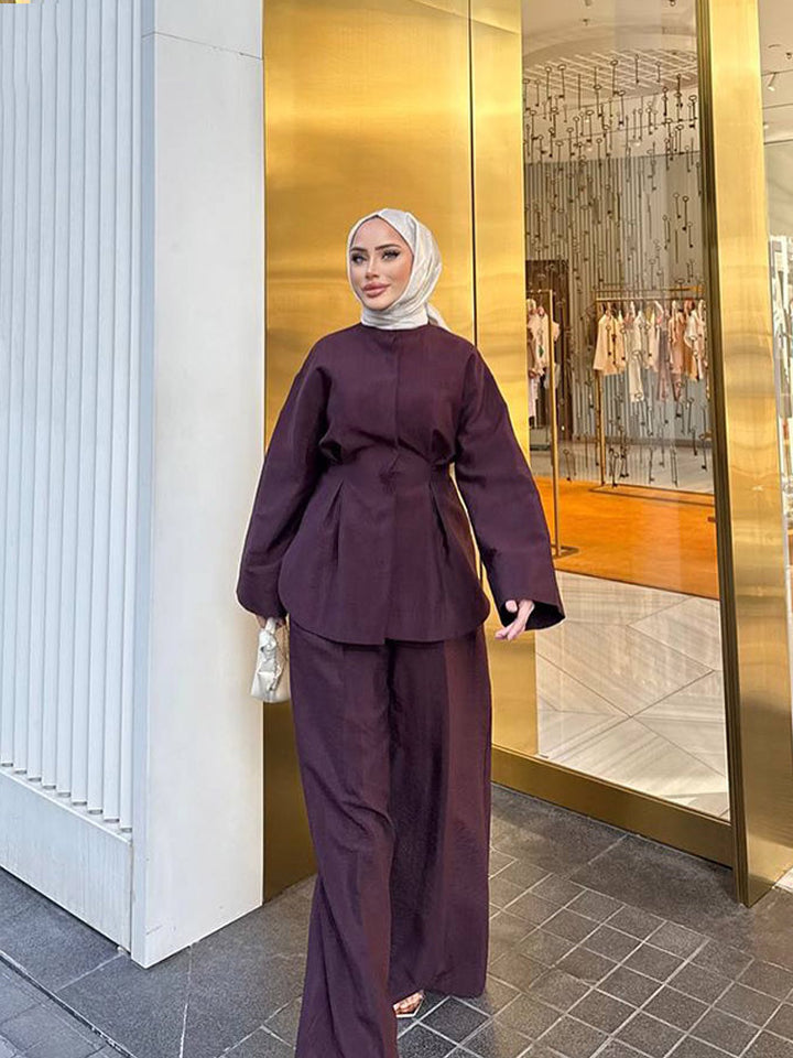 Dame moderigtigt plus size sæt med løs pasform Stilla
