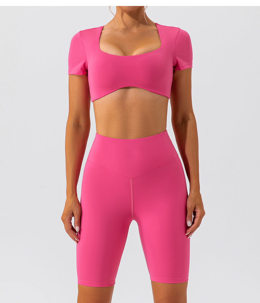 Stilla | High Waist Nude Feel Yoga Shorts Hip Lift, Hurtørrende Sports Cykelbukser