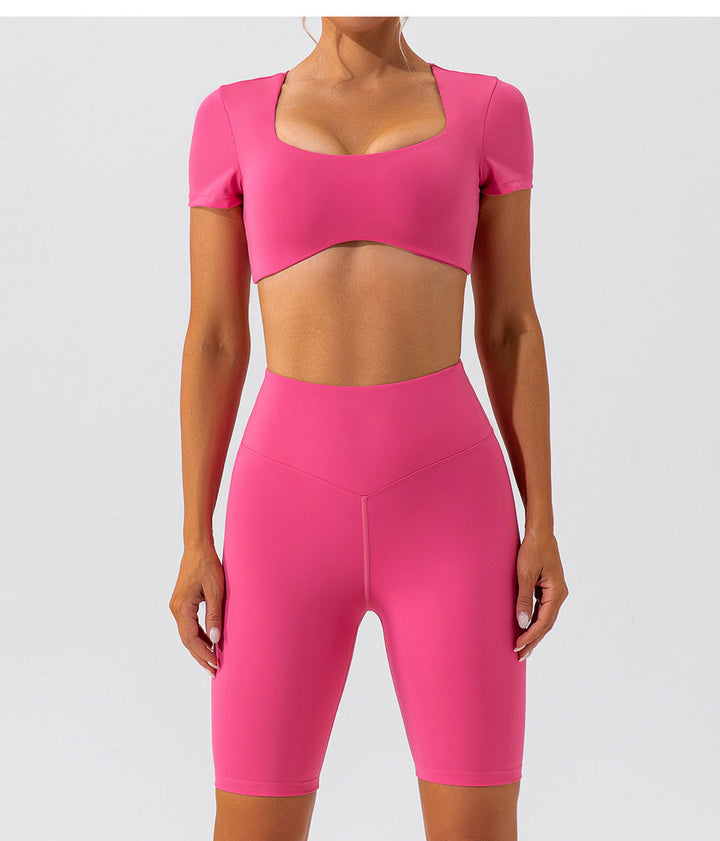 Stilla | High Waist Nude Feel Yoga Shorts Hip Lift, Hurtørrende Sports Cykelbukser