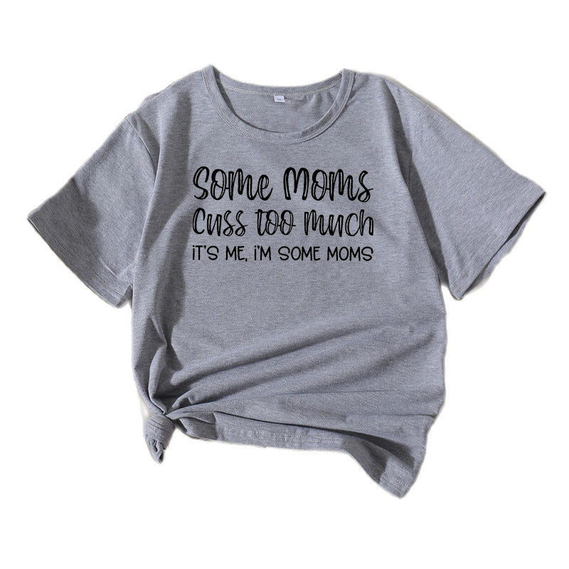 Dame Fritids Humoristisk Grafik T-shirt Stilla 1751262355