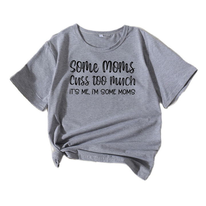 Dame Fritids Humoristisk Grafik T-shirt Stilla 1751262355