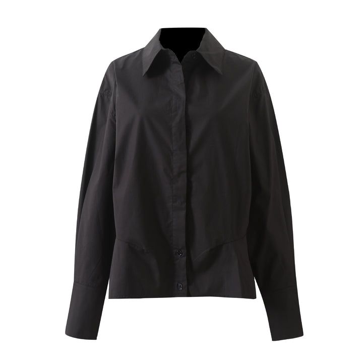 Dame Elegant og behagelig bluse med oversized snit og fin bomuldsblanding Stilla