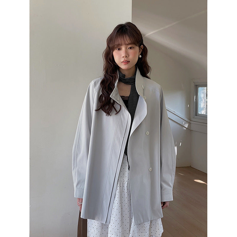 Dame Oversized Trenchcoat med fashionable detaljer Stilla