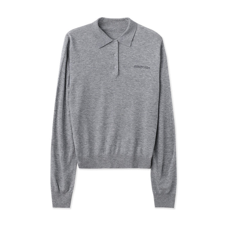 Dame afslappet poloshirt med struktureret krave og fin bomuld Stilla