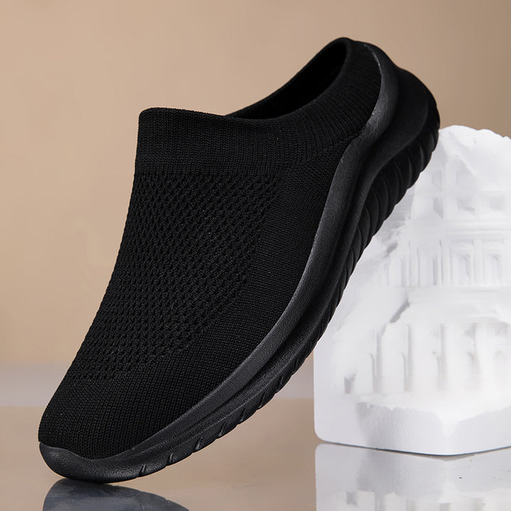 Dame nan Slip-On-Strikketræner med sokkelignende skafte og ergonomisk dæmpningssål Skovae