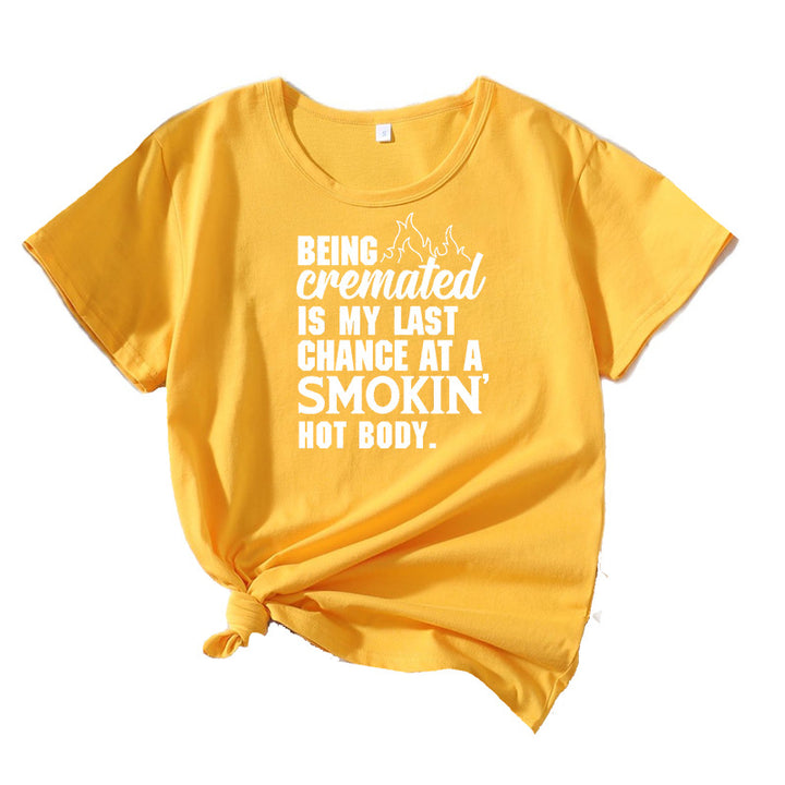 Kvinder Komisk Grafik T-shirt Stilla