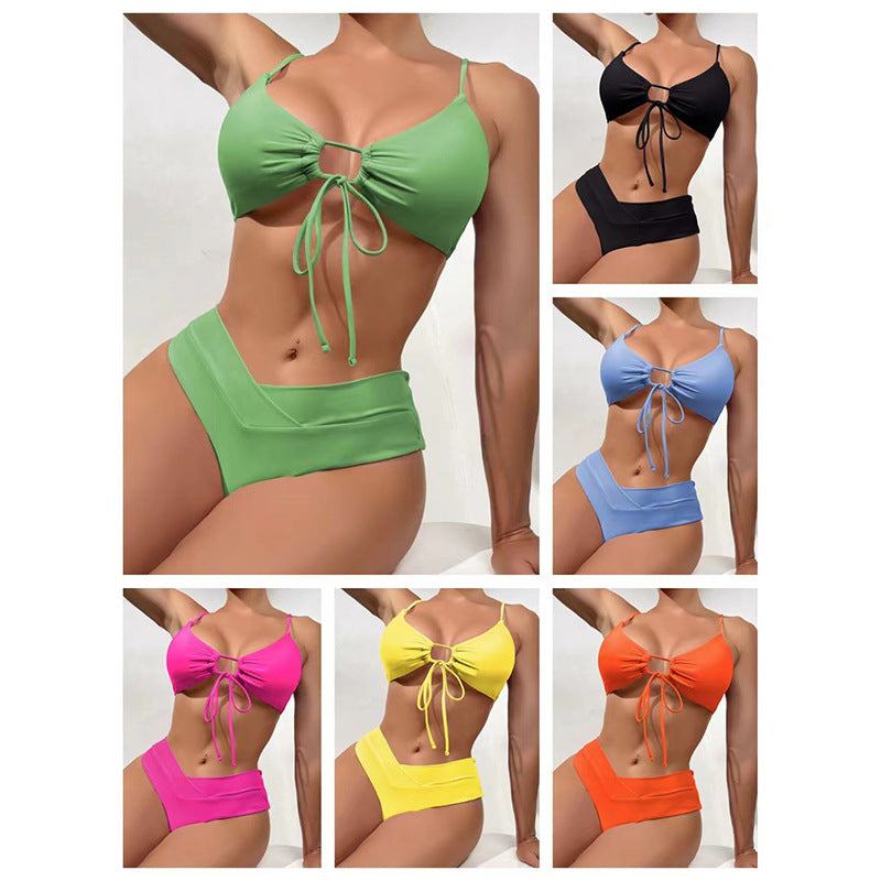 Dame Bikini-sæt med innovativt indviklet design og justerbare stropper Stilla