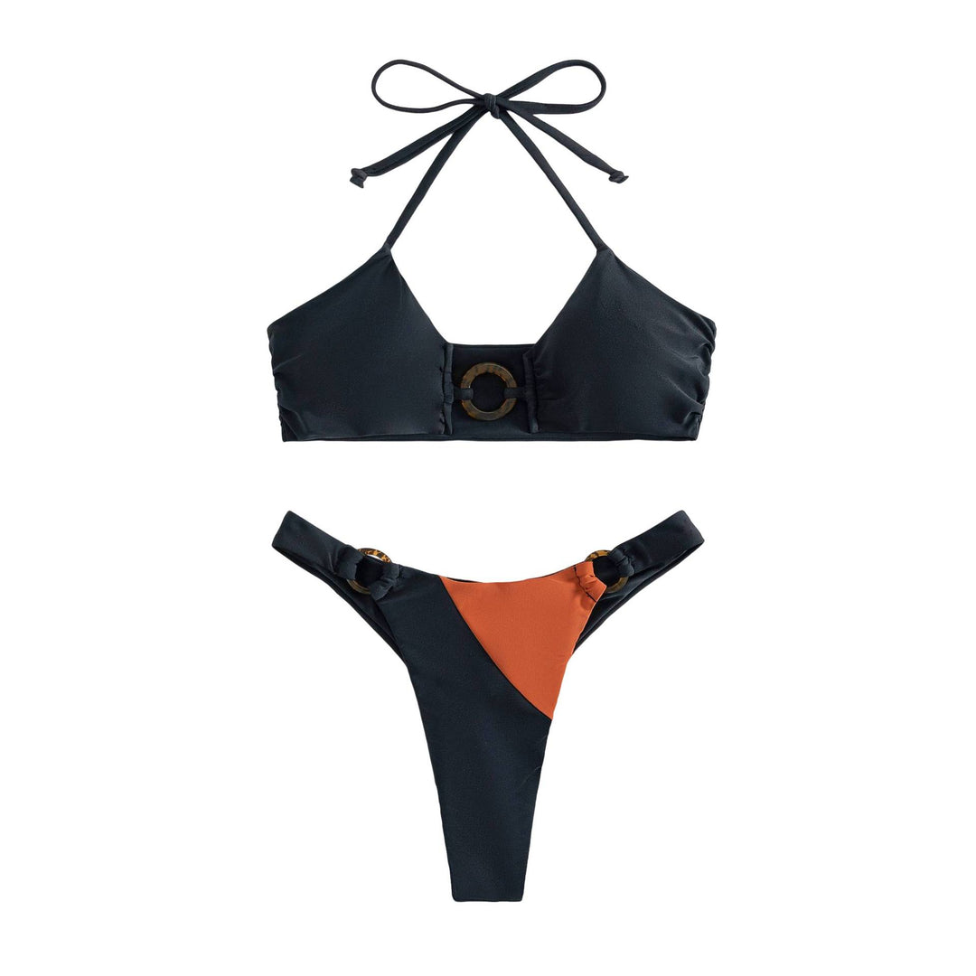 Dame Bikini-sæt med elegant ringdetalje og justerbart strop-system Stilla