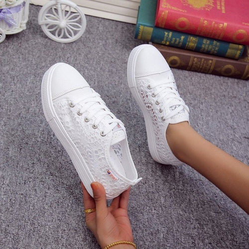 Dame Åndbare Sneakers med elegant Netstruktur Stilla