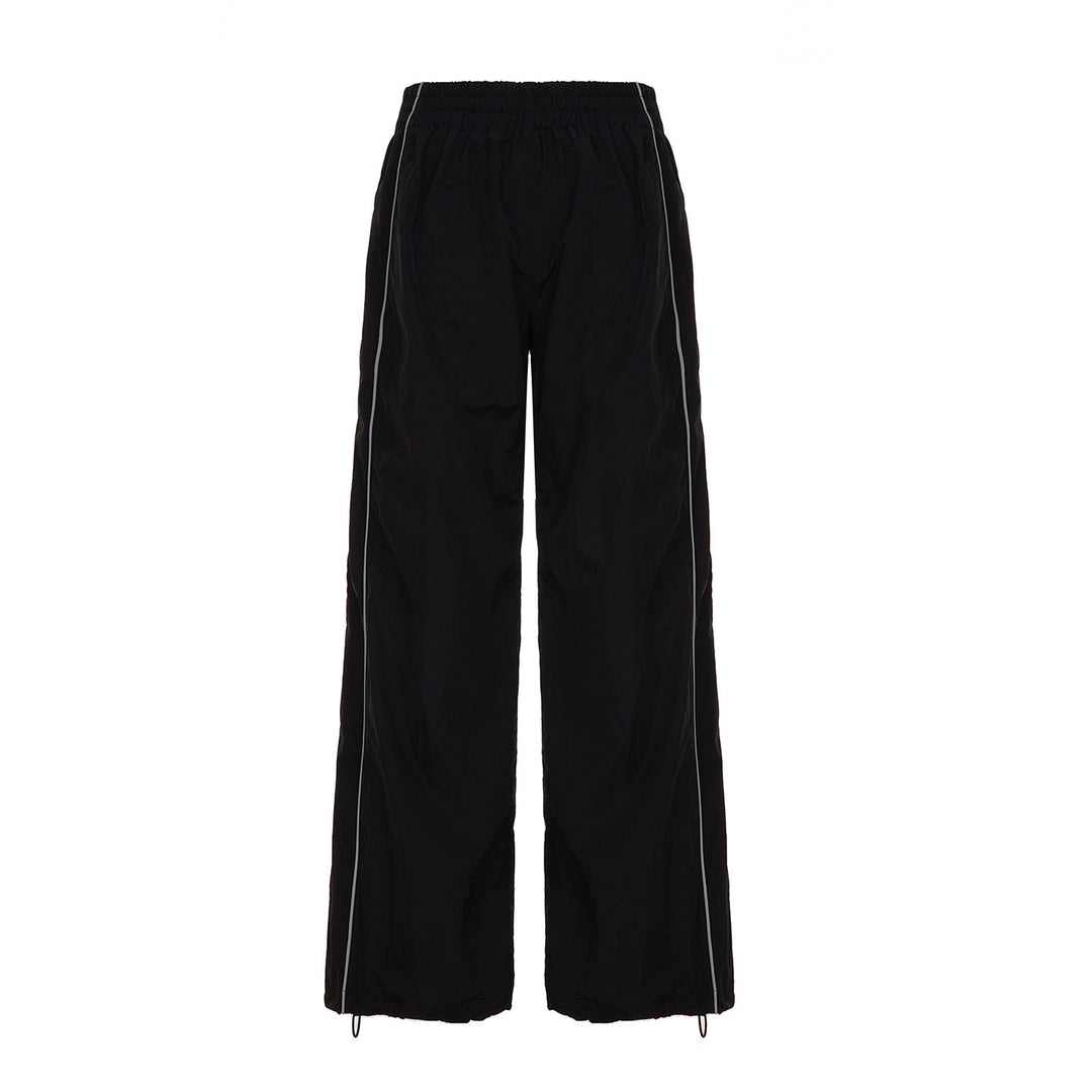 Dame Trendy Relaxed Fit Sportbukser med elastisk talje og sidelommer Skovae