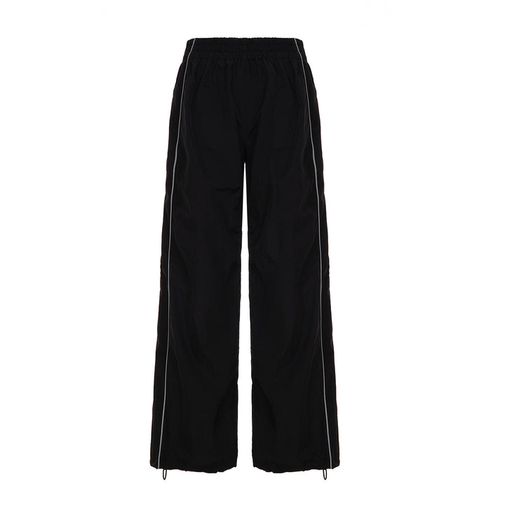 Dame Trendy Relaxed Fit Sportbukser med elastisk talje og sidelommer Skovae
