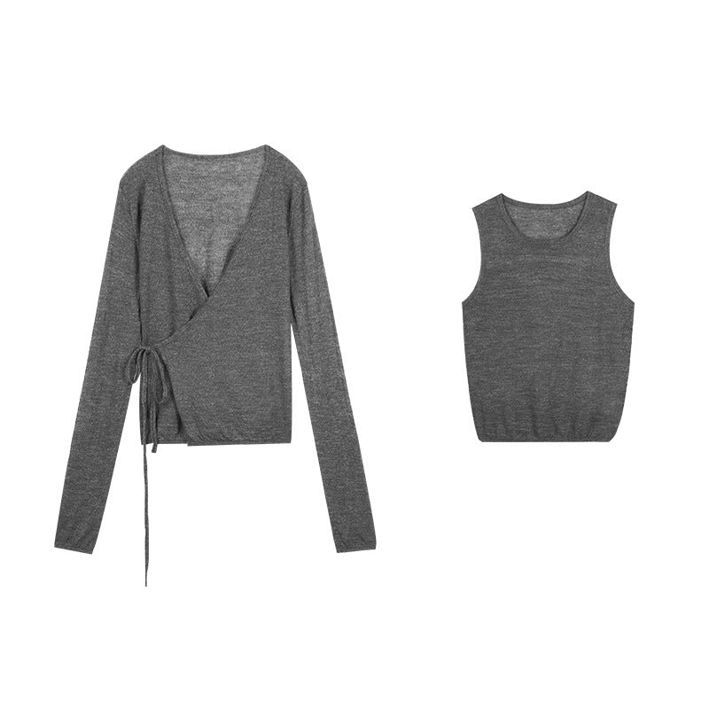 Dame sæt med vikletop og komfortabelt tanktop Stilla