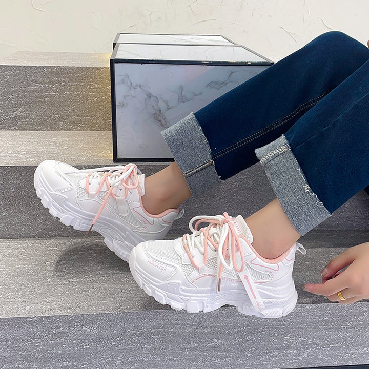 Dame sporty sneakers med skridsikker sål og åndbar overfladestruktur Stilla