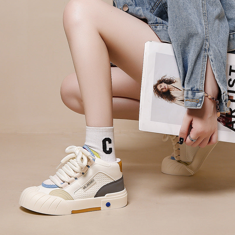 Dame High-Top Sneakers med moderne design og slidstærkt overmateriale Stilla