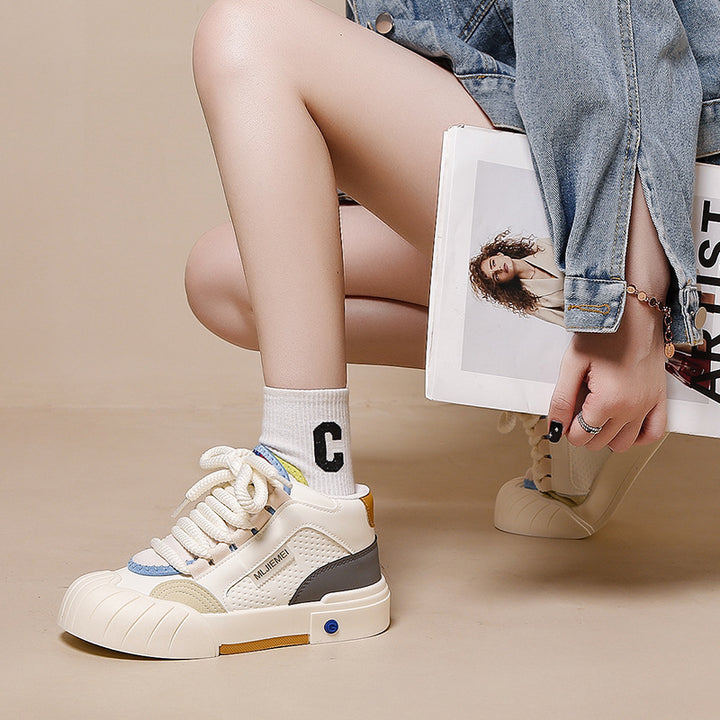 Dame High-Top Sneakers med moderne design og slidstærkt overmateriale Stilla