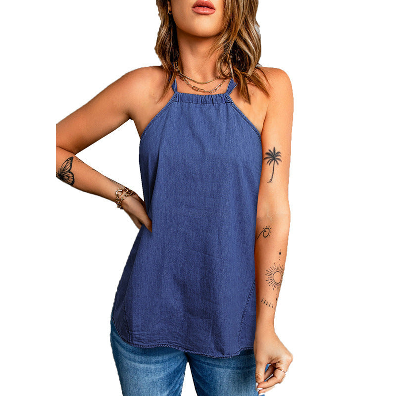 Dame trendy tanktop med afslappet snit og kvalitetsmaterialer Stilla