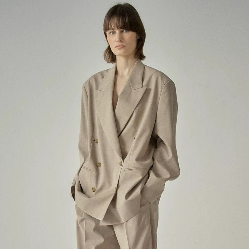 Dame Oversized Blazer lavet af højkvalitetsmateriale med dobbeltknapdetaljer Stilla