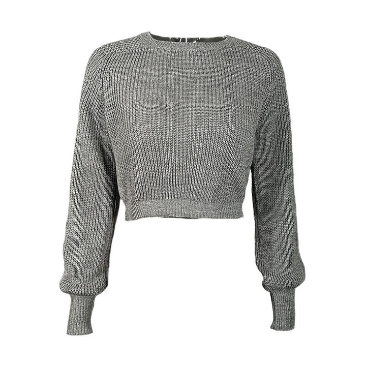 Dame stilfuld oversized striktrøje med struktureret striklook Stilla