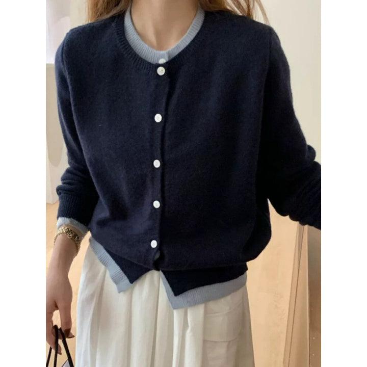Dame cardigan med fin kashmirblanding Stilla