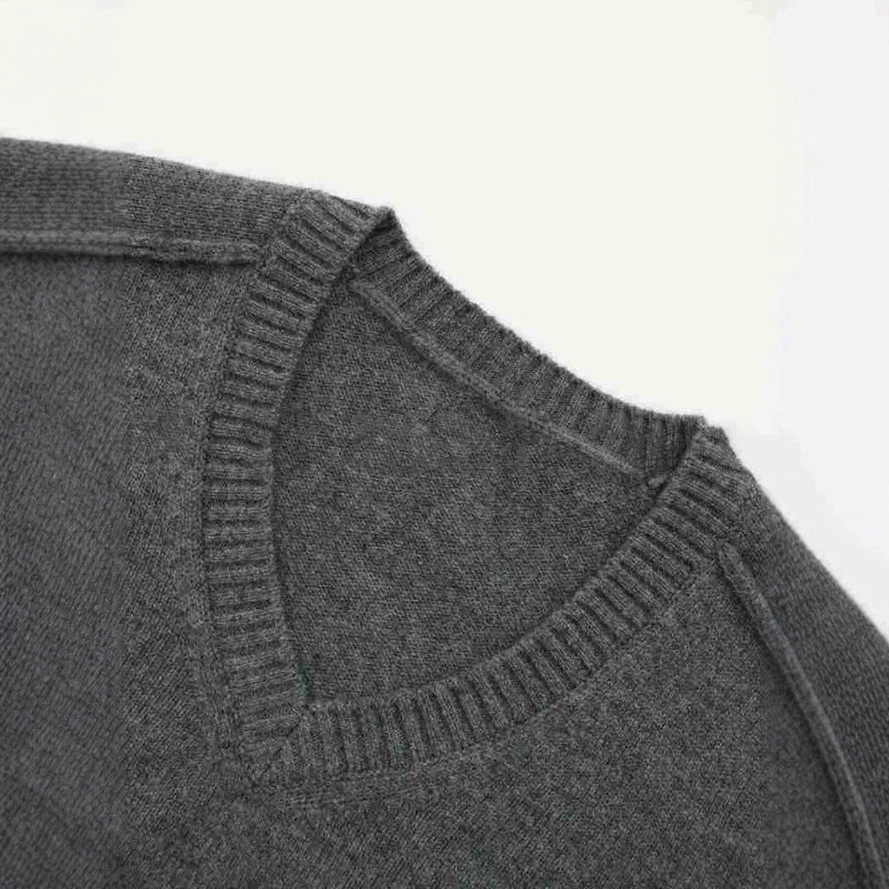 Damer fin V-hals sweater lavet af høj kvalitet uld Stilla