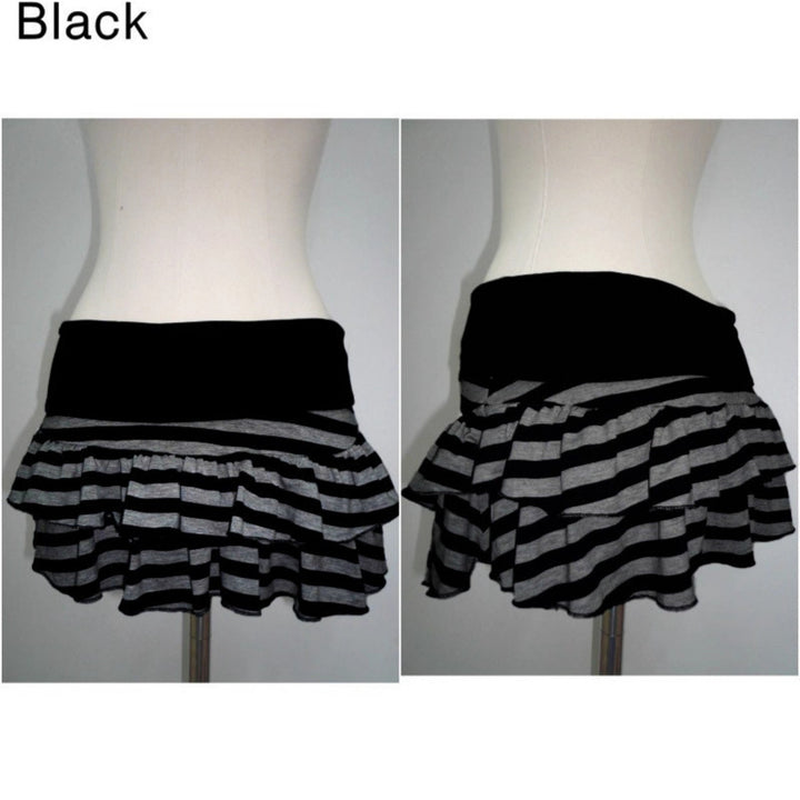 Dame flæse shorts med stribet design og elastisk kant Skovae