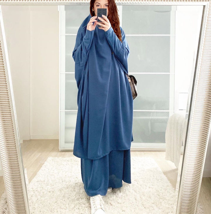 Dame Langærmet Kaftan med Elegant Snit og Bredt Design Stilla