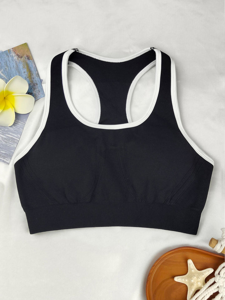Dame Sport-Bustier med sømløs forarbejdning og ekstra støtte Stilla