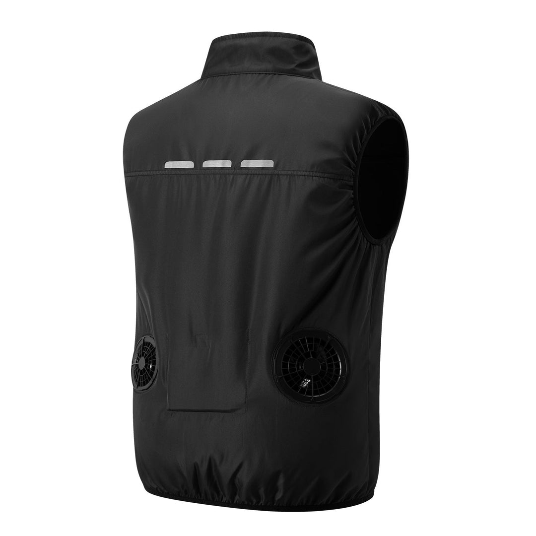 Herren nan letvæg multifunktionel Outdoorvest med lynlås og flere lommer Skovae