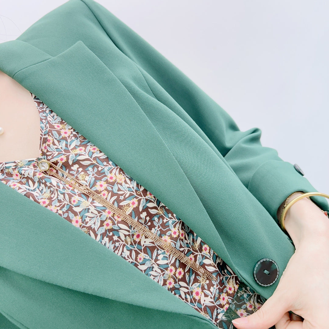 Dame elegant blazer i vintage-stil Stilla