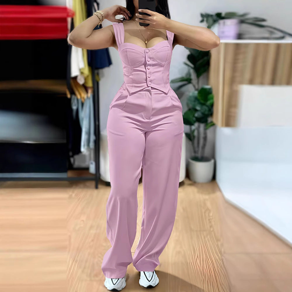 Dame Elegant og figursyet Jumpsuit Skovae