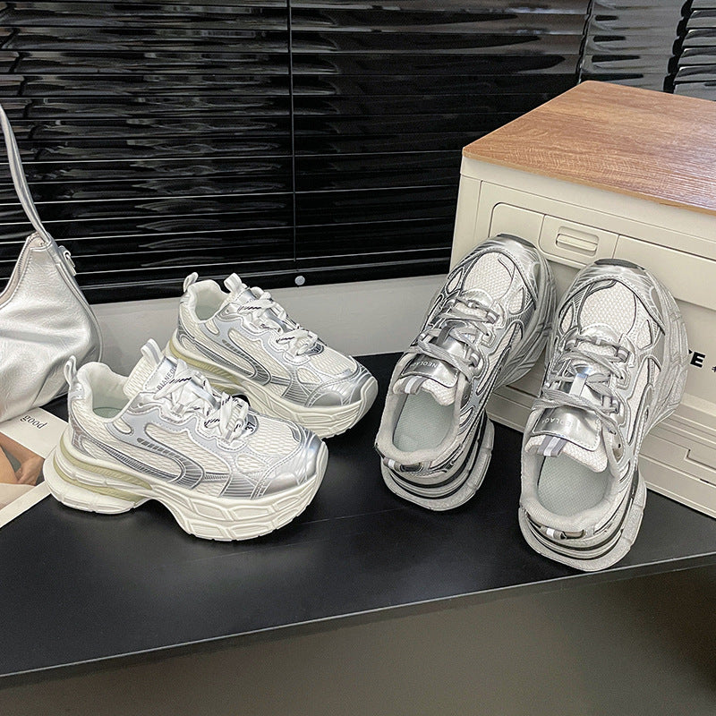 Dame Chunky Sneakers i moderne sporty design med åndbart mesh-overflade og dæmpende sålprofil Stilla
