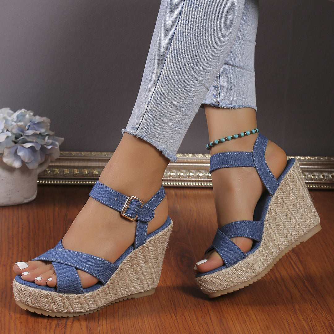 Dame mode Espadriller med justerbar rem Stilla