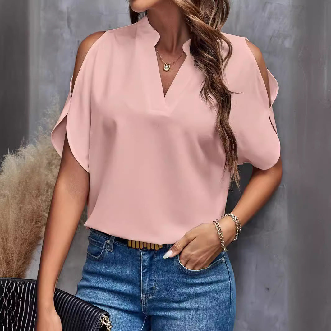 Dame skulderfri top i moderne snit Stilla