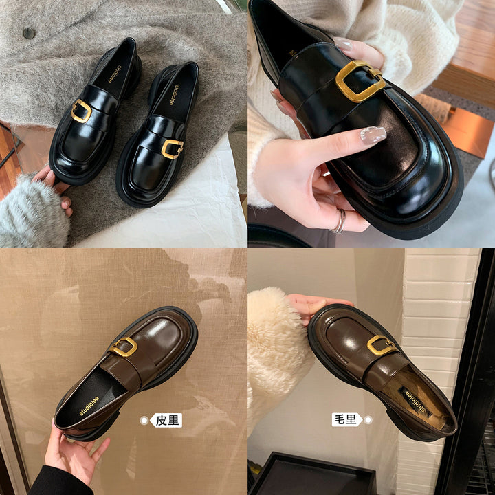 Dame Chunky Loafer med markant spænde Stilla