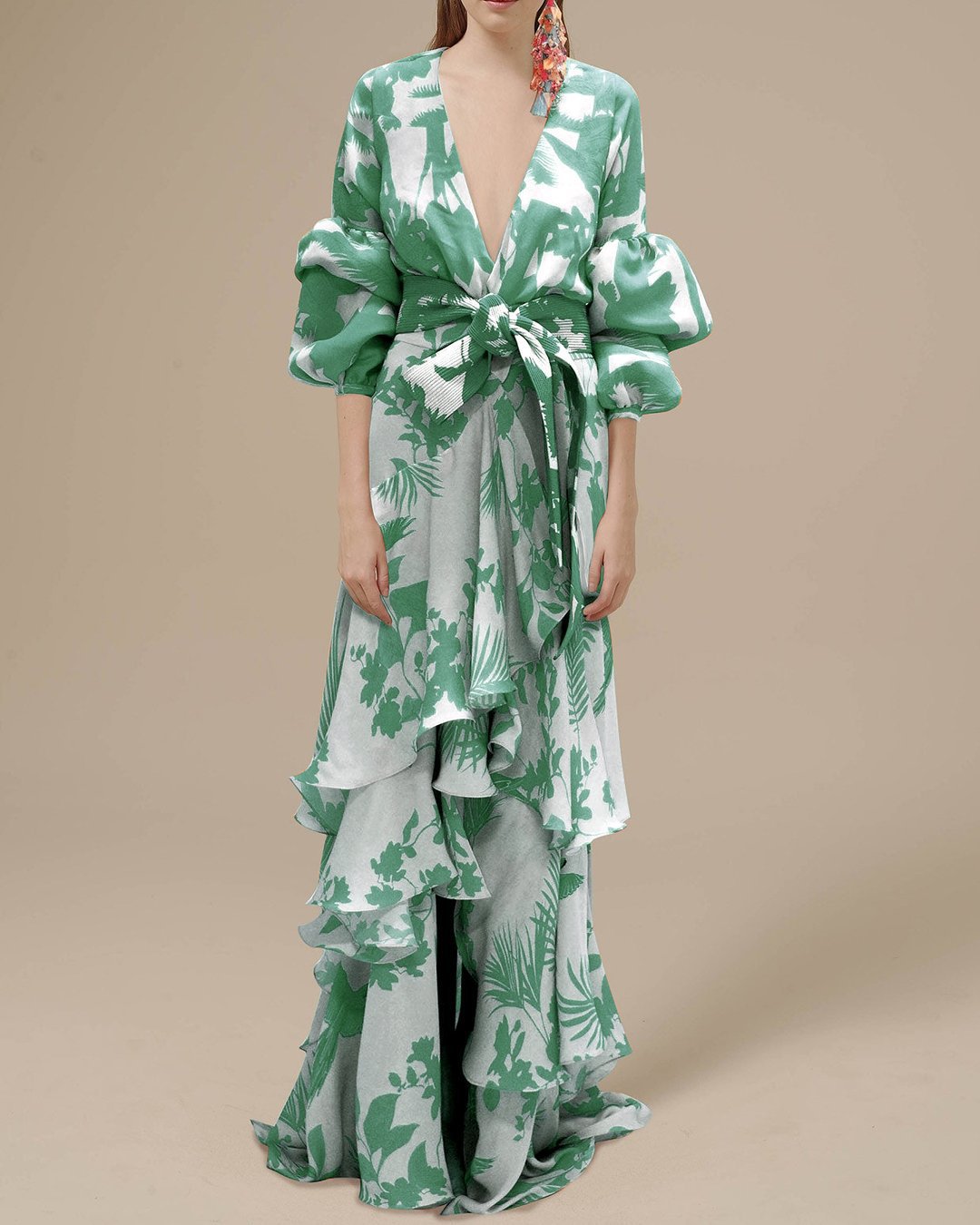 Stilla | Festkjole I Trykt Chiffon