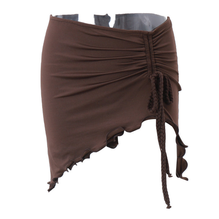 Dame trendy omslag nederdel med ruffle detaljer Stilla