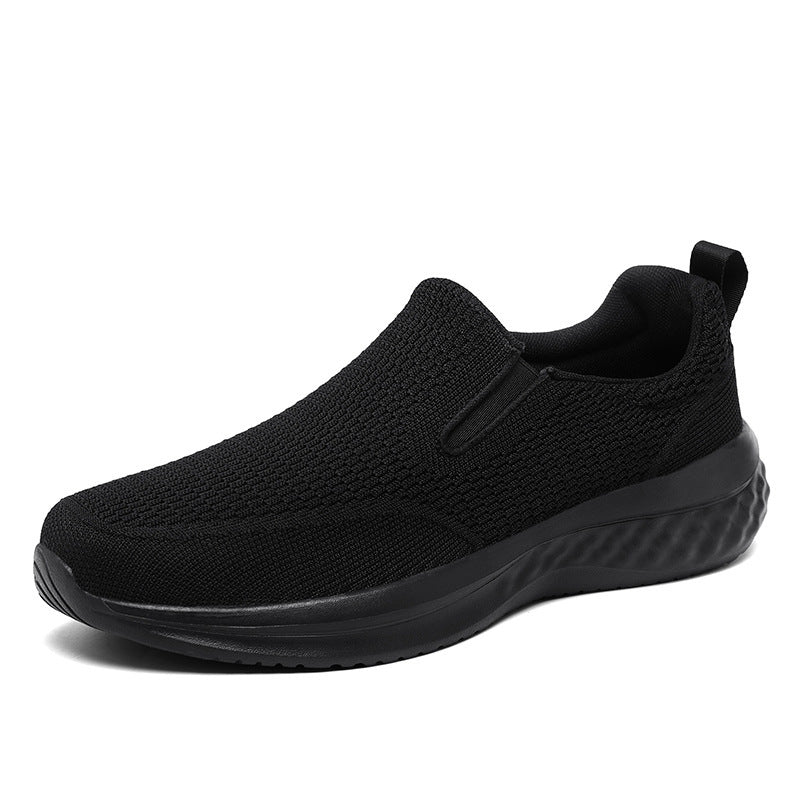 Unisex nan nahtløs slip-on sneakers med viskoelastisk indlægssål, fleksibel dæmpningssåle og åndbart strikoverdel Skovae